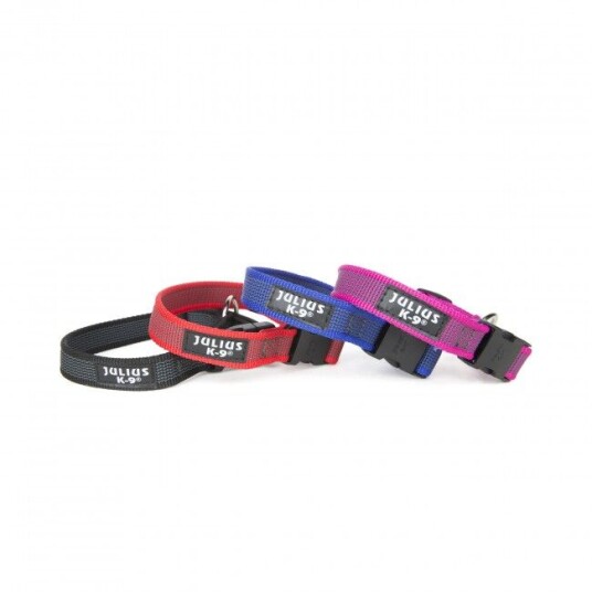 Julius-K9 Hundehalsbånd C&G Rød/Grå 25mm 39-65cm