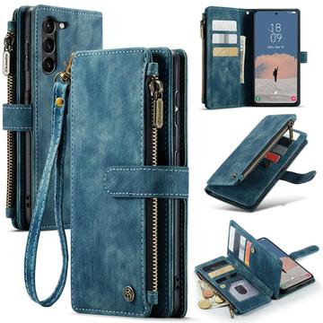 Samsung Galaxy S23 5G Caseme 2-i-1 Multifunksjonell Lommebok-deksel Blå
