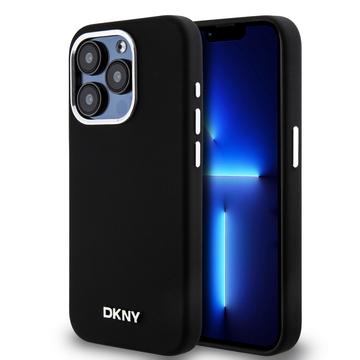 iPhone 15 Pro DKNY Flytende Silikonmetalllogo Deksel Magsafe-kompatibel Svart iPhone 15 Pro DKNY Flytende Silikonmetalllogo Deksel Magsafe-kompatibel Svart
