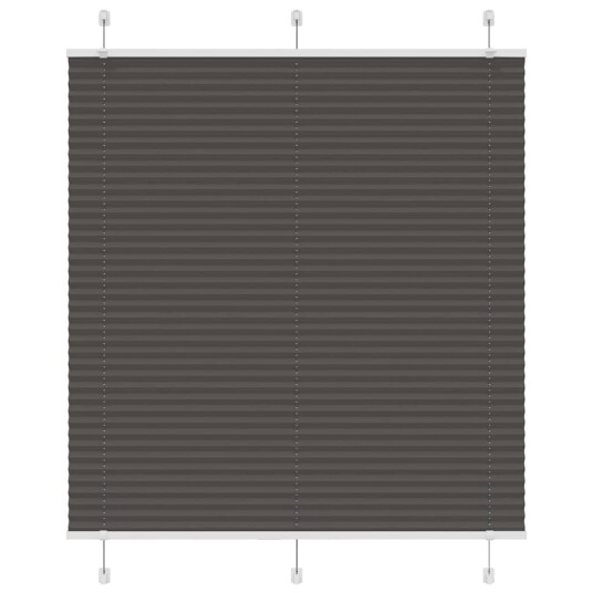 plisségardin sort 120x100 cm Stoff Bredde 119,4 Polyester