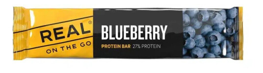 REAL Turmat Real Otg Blåbær Proteinbar - 40g REAL Turmat Real Otg Blåbær Proteinbar - 40g
