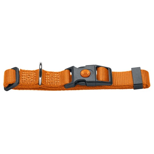 Hunter Halsbånd London Orange Vario Basic Str.M: 30-46 cm Halsomfang B 15 Mm