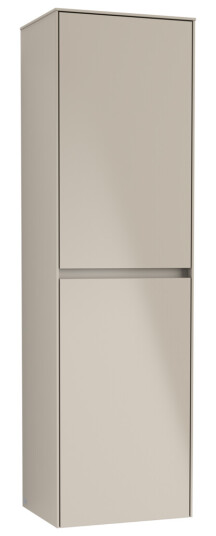 VILLEROY & BOCH COLLARO HØYSKAP 45 HØYRE M/2 DØRER GRÅ HØYGLANS VILLEROY & BOCH COLLARO HØYSKAP 45 HØYRE M/2 DØRER GRÅ HØYGLANS