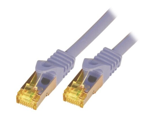 M-Cab Koblingskabel Rj-45 Hann Til Rj-45 Hann 15 M Sftp Pimf Cat 7 Halogenfri Formstøpt Uten Hindringer Grå