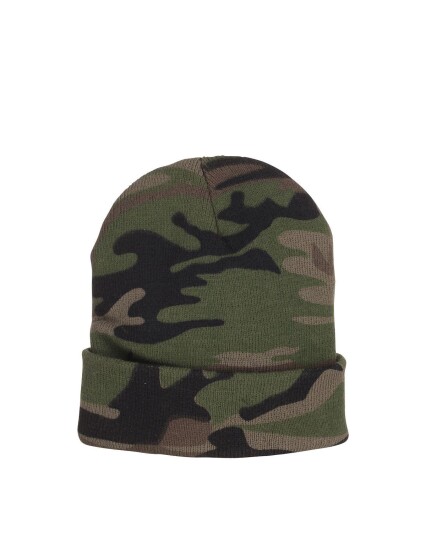 Fostex kamuflasje Watchcap Woodland Grønn, Brun