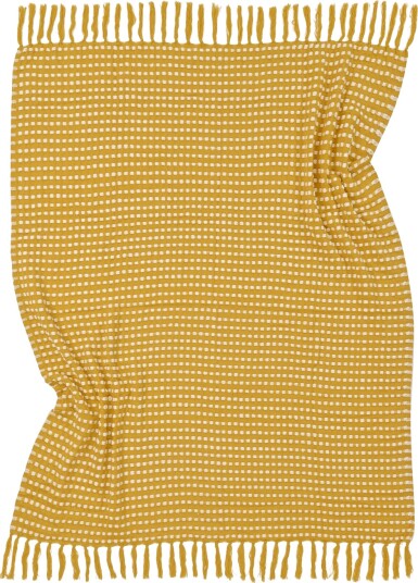 Pledd Quebec Blanket gul Størrelse: 130 x 170 cm Pledd Quebec Blanket gul Størrelse: 130 x 170 cm