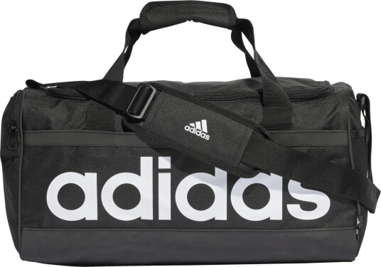 Adidas Essentials Duffel Bag bag One Size BLACK/WHITE Adidas Essentials Duffel Bag bag One Size BLACK/WHITE