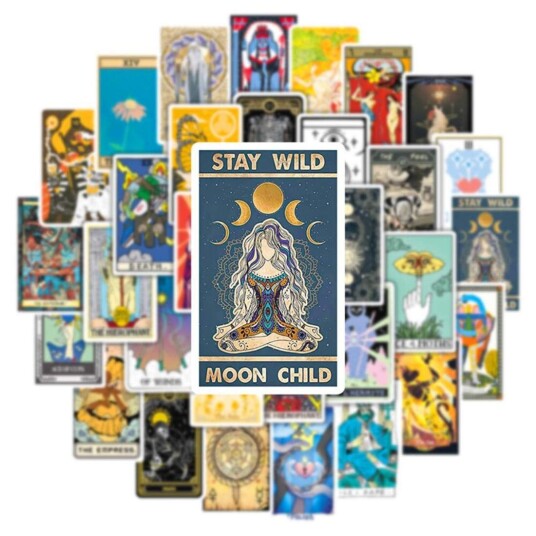 Klistremerker - Tarot - 50 stk
