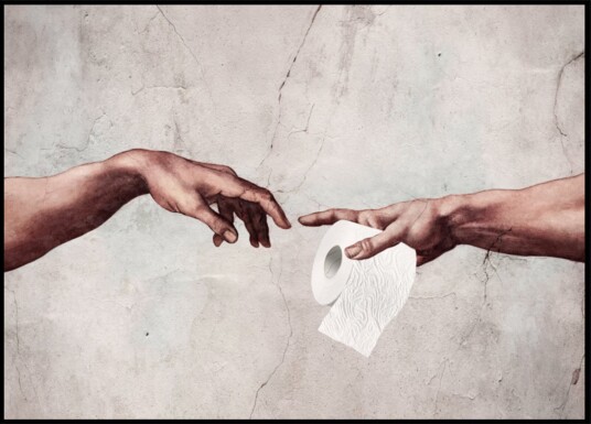 Toilet Paper Parody Plakat / 21x30