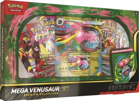 Pokémon Mega Venusaur EX Premium Samleboks med 8 Boosterpakker Pokémon Mega Venusaur EX Premium Samleboks med 8 Boosterpakker