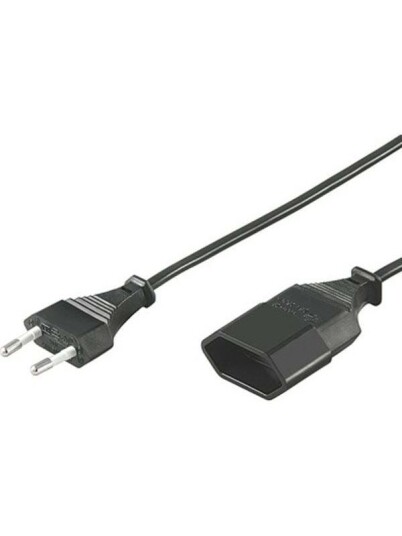 Pro 2m Strømforlengelseskabel CEE 7/16 Hankjønn svart