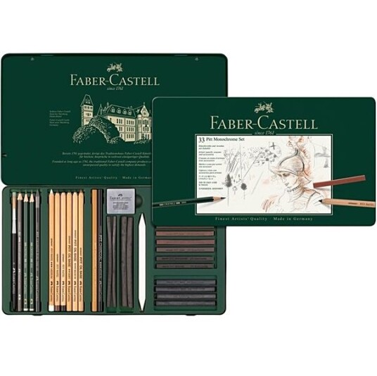Faber-Castell PITT Monochrome 33-set