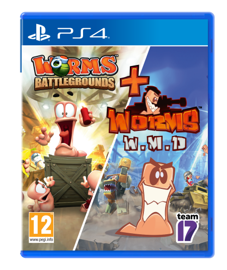 Worms Battlegrounds + Worms WMD Double Pack PS4