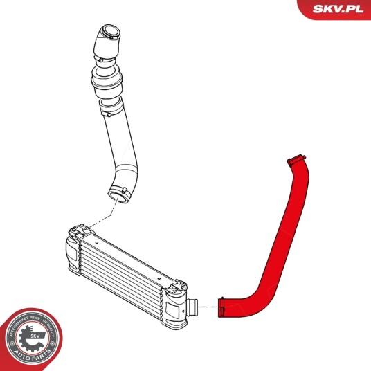 ESEN SKV 24SKV608 Ladeluftslange ESEN SKV 24SKV608 Ladeluftslange