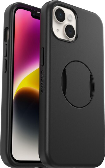 OtterBox OtterGrip Symmetry-deksel (iPhone 14 Plus) Svart