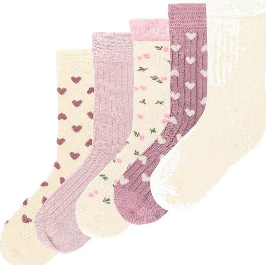 minipop Mpopmabelle Bamboo Socks 5 Pack PALE PINK 35/38