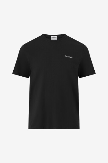 Calvin Klein T skjorte SS Micro Logo Crewneck Svart