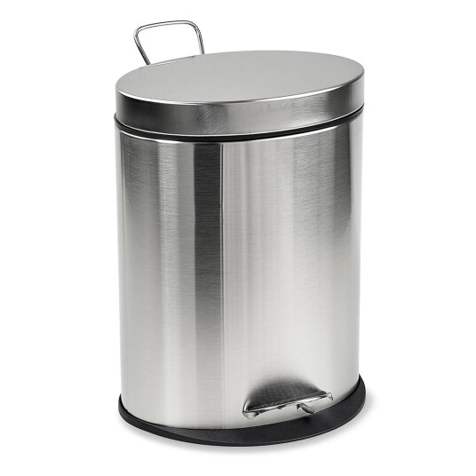 Habo Pedalbøtte 6 Liter Krom