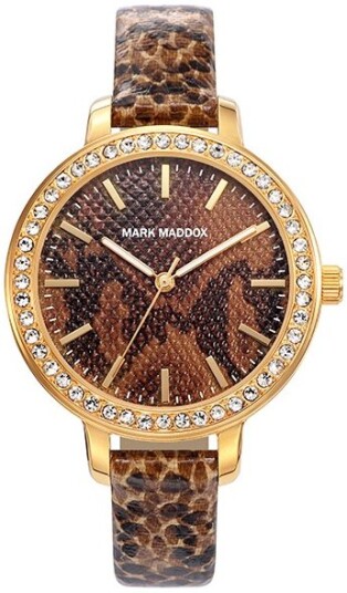 Mark Maddox Dameklokke MC6009 97 Classic Lær Ø36 mm