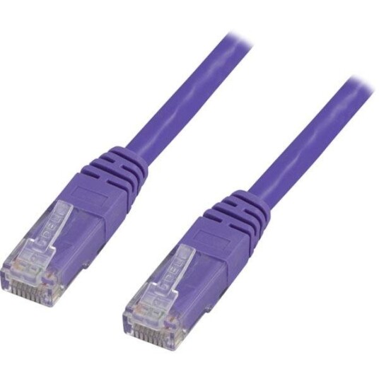 Deltaco Cat6 UTP Nettverkskabel 0,3m Lilla RJ-45 Deltaco Cat6 UTP Nettverkskabel 0,3m Lilla RJ-45