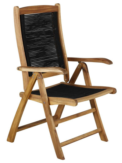 Venture Design Peter posisjonsstol Akasie/svart Natur Venture Design Peter posisjonsstol Akasie/svart Natur