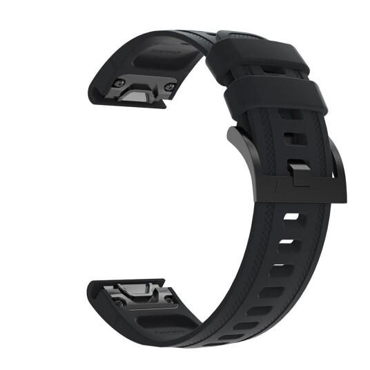 INF Klokkereim for Garmin Fenix 7S/6S/5S Garmin Instinct 2s 20 mm Sort