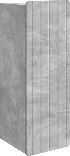 vidaXL Vegghengt skap Betonggrå 33 x 34,5 x 94 cm Konstruert tre