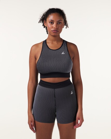 LEVITY Swift Tech Rib Bra Black/White - S