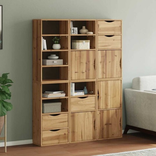 Sideskap 6 stk ODDA 40x24x79 cm heltre furu