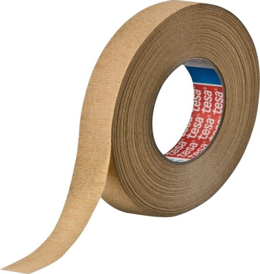 Tesa 4319 Maskeringstape 25 Mm X 50 M Highly Creped Paper Lysebrun