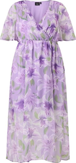 Zizzi   Maxikjole mSaina 1/2 Ankel Dress   Rosa