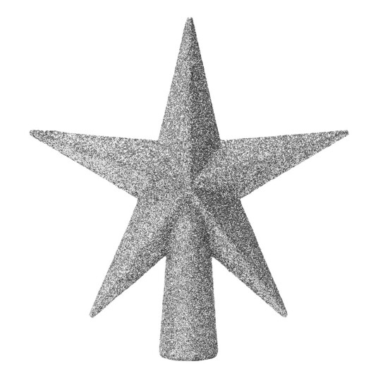 Hedlundgruppen Juletrestjerne Sølv Glitter