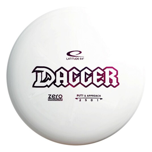 Latitude64 Zero Medium Putter Dagger - White Latitude64 Zero Medium Putter Dagger - White