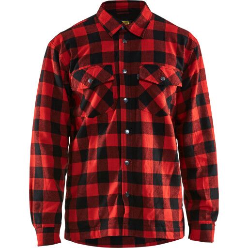 Blåkläder Flanellskjorte fôret Rød/Svart XXXL Blåkläder Flanellskjorte fôret Rød/Svart XXXL