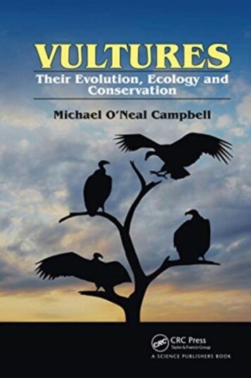 Vultures Their Evolution, Ecology and Conservation