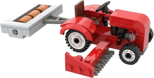 Kiddicraft Kc1113 Traktor Med Valse Og Skjær Byggesett 5+ År 96 Deler Kiddicraft Kc1113 Traktor Med Valse Og Skjær Byggesett 5+ År 96 Deler