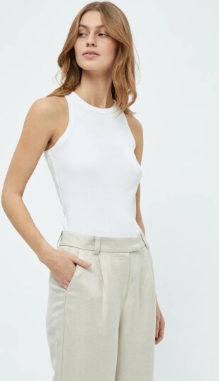 Minus Maluna Gots Rib Top White XL