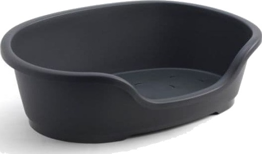 Moderna Hundeseng Plast Oval Svart (M)