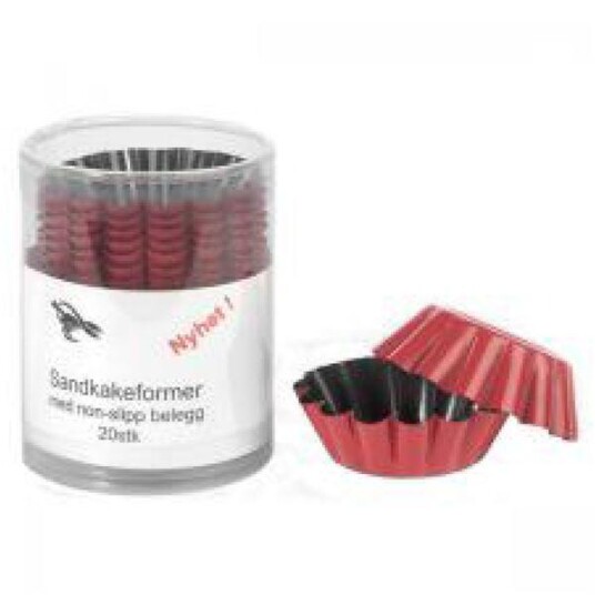Cacas - Sandkakeformer nonstick 20 stk rød