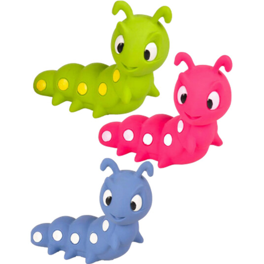 Hundeleketøy Latex Caterpillar Mix 15 cm
