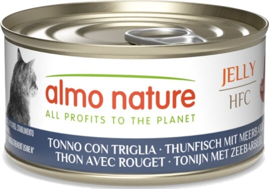 Almo Nature Hfc Våtfôr Jelly Tunfisk Med Rødmulle 24 X 70 G