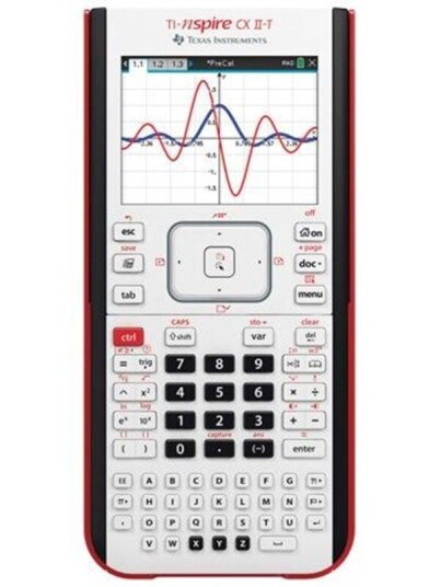 Texas Instruments TI-Nspire CX II-T graphing calculator UK man