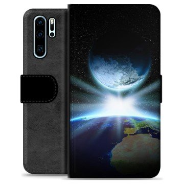 Huawei P30 Pro Premium Lommebok-deksel Verdensrom