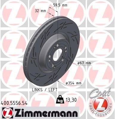 ZIMMERMANN 400.5556.54 Bremseskive