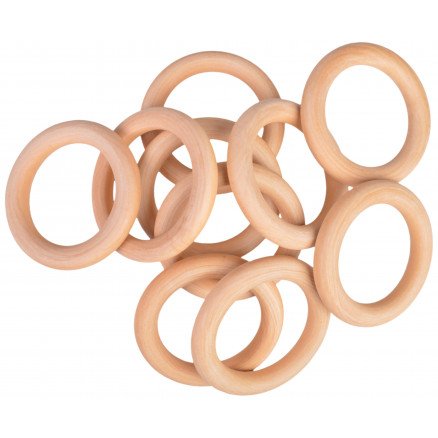 Infinity Hearts Treringer/Gardinringer Tre Runde 100mm 10 stk