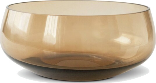 Magnor Halvor Bakke Rocks Bolle Topaz 20 cm Brun Håndblåst Glass Magnor Halvor Bakke Rocks Bolle Topaz 20 cm Brun Håndblåst Glass