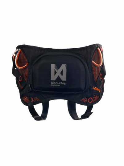 Non stop Dogwear Løype Belte Svart Oransj Medium