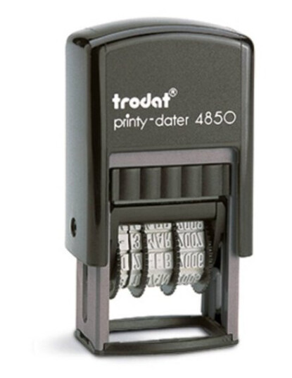 Trodat Printy-Dater Datostempel 23 X 12 Mm B X H Sort