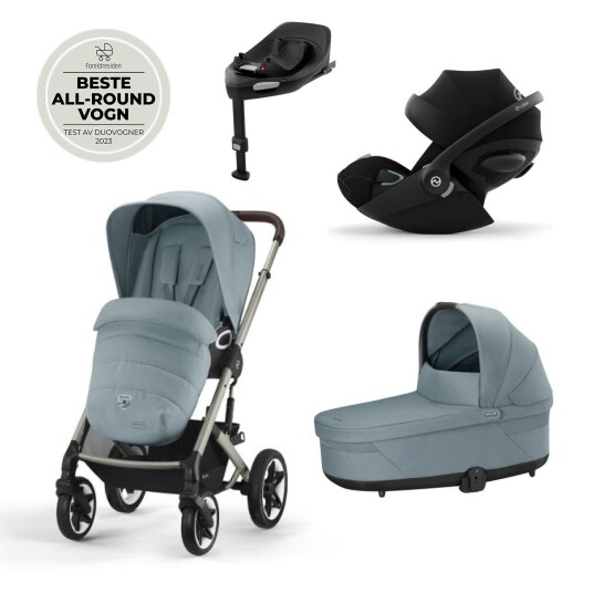 Vognpakke Cybex Talos S Lux Ink. Cloud G Sky Blue + Base