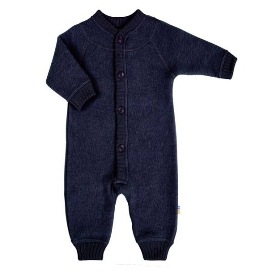 Joha Ullfleece Heldress Til Baby Med Knapper, Navy Joha Ullfleece Heldress Til Baby Med Knapper, Navy